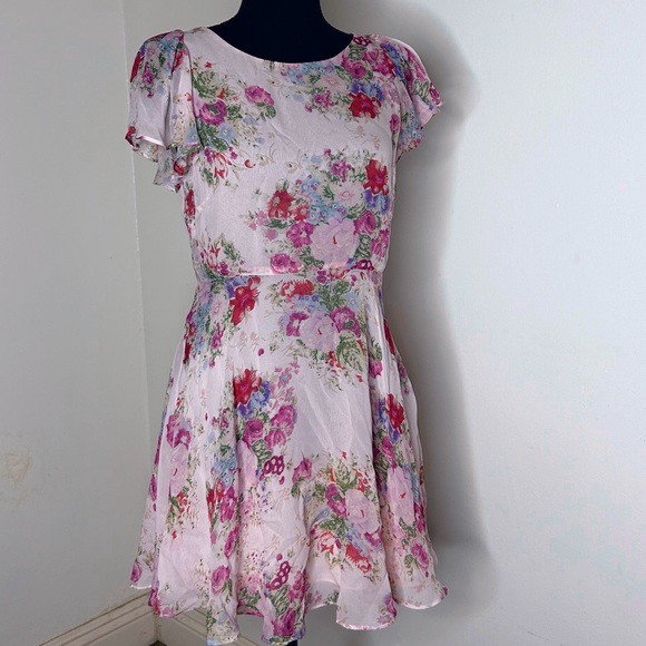 LoveShackFancy Pink Floral Garner Dress - Picture 2 of 7